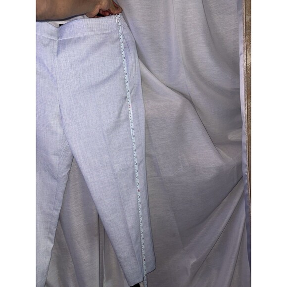NWT Talbots Women’s Dress Pants Size 8 White And Blue - Picture 7 of 11
